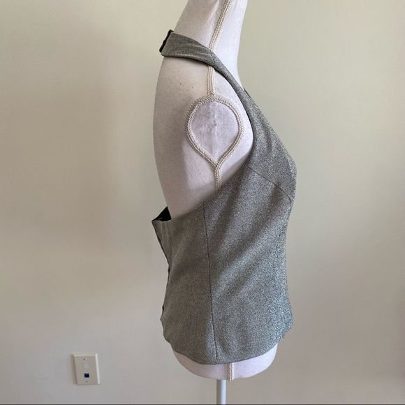 Women’s Silver Sparkle Halter Top Size 12 New With Tags - Picture 6 of 9